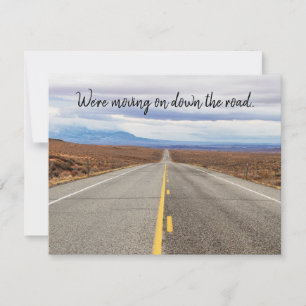 Faire-part Nous descendons la route Pittoresque photo