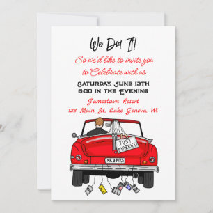 Faire-part Nous L'Avons Fait Nous Avons Été Elopés Marié