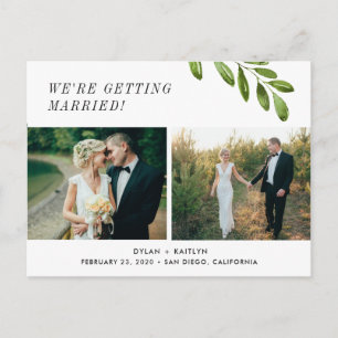 Faire-part Nous nous marions Enregistrer la carte postale Dat