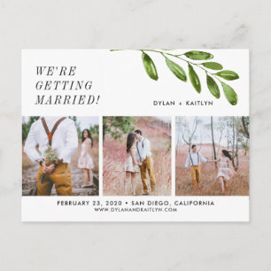 Faire-part Nous nous marions Enregistrer la carte postale Dat