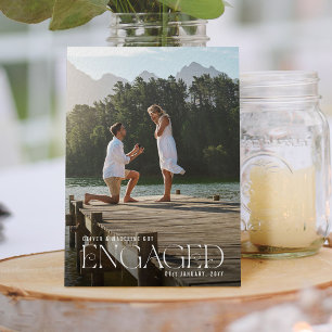 Faire-part Nous Nous Sommes Engagés Photo Engagement Party