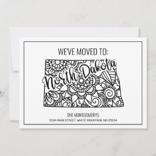 Faire-part Nous sommes allés à North Dakota State Floral Mand