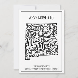 Faire-part Nous sommes allés au Nouveau-Mexique State Floral 