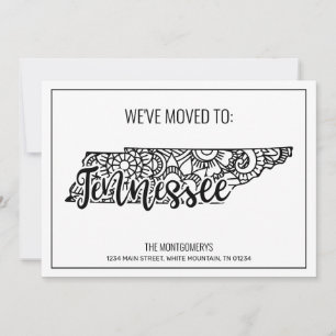 Faire-part Nous sommes allés au Tennesee State Floral Mandala