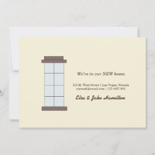 Faire-part Nous sommes dans notre NOUVELLE maison