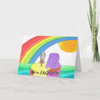 Faire-part Nous sommes ENGAGÉS !