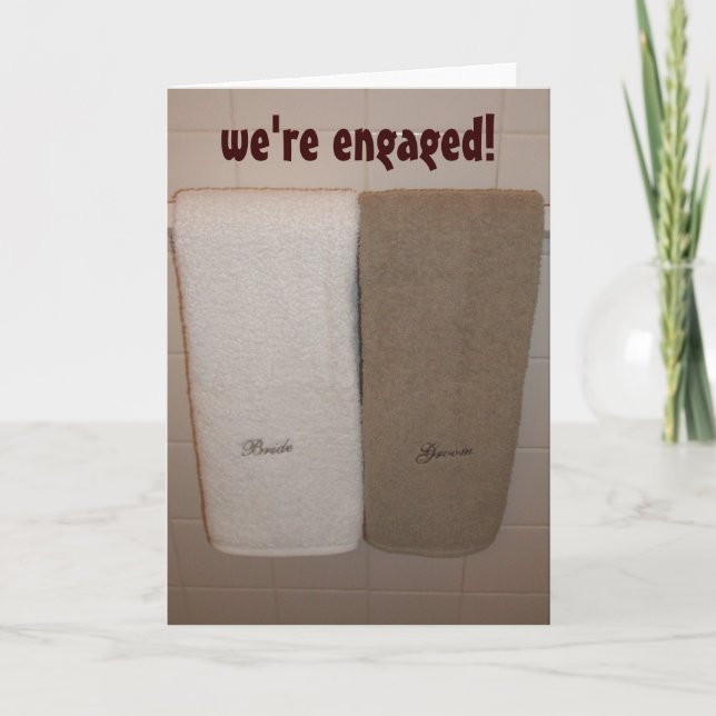 Faire-part "nous sommes engagés ! "faire-part (Devant)