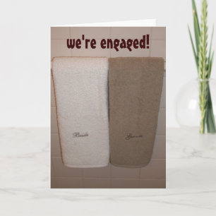 Faire-part "nous sommes engagés ! "faire-part