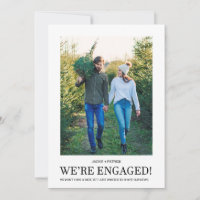 Nous sommes fiancés Photo de fiançailles moderne