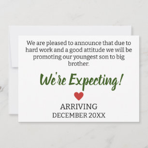 Faire-part Nous sommes heureux d'annoncer que grâce au travai