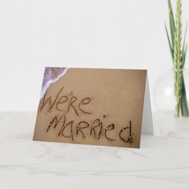 Faire-part Nous sommes mariés ! (Devant)