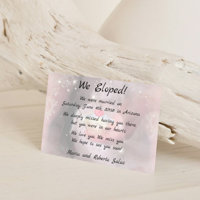 Faire-part Nous sommes partis en amoureux 3 (Créateur téléchargé)