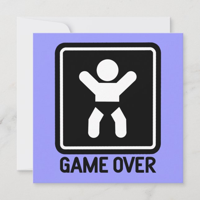 Faire-part Nouveau Bleu bébé (Devant)