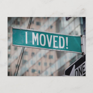 Faire-part Nouveau changement d'adresse Carte postale