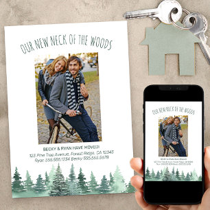 Faire-part Nouveau cou de la forêt de pins des Bois Photo Dém