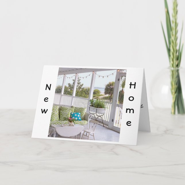 FAIRE-PART NOUVEAU MAISON CHERCHENT LES VIEILLES SOUVENIRS ET (Devant)