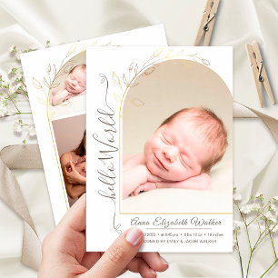 Faire-part Nouveau-né Présentation de bébé fille de naissance