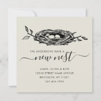 Nouveau nid moderne Accueil Changement d'adresse D