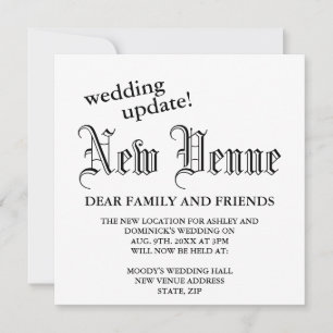 Faire-part Nouveau site Mariage gothique Mise à jour Changeme