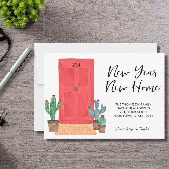 Faire-part Nouvel An Nouvelle maison déménager (Créateur téléchargé)
