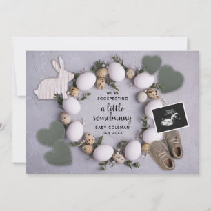 Faire-part Nouvel anniversaire de la grossesse de Pâques