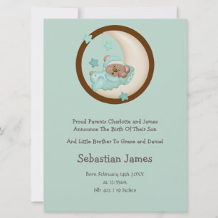 Faire-part Nouvel ours dormant