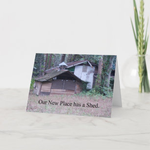 Faire-part Nouvelle adresse a Shed Funny Changement d'adresse