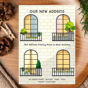 Faire-part Nouvelle adresse Accueil Réchauffement Nouveau Hom