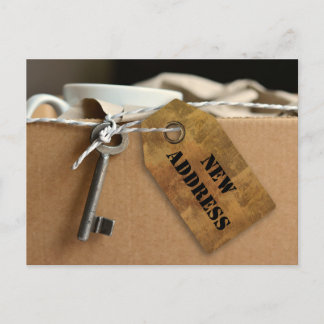 Faire-part Nouvelle adresse - Carte postale de la maison ou d