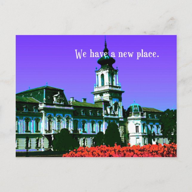 Faire-part Nouvelle Adresse Carte Postale 'Nous Avons Une Nou (Devant)