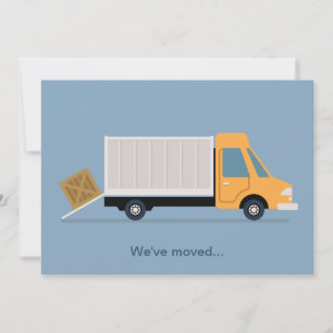 Faire-part Nouvelle adresse Changement de camion de déménagem