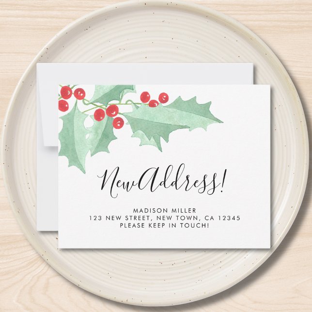 Faire-part Nouvelle Adresse de Noël Déménagement  (Créateur téléchargé)