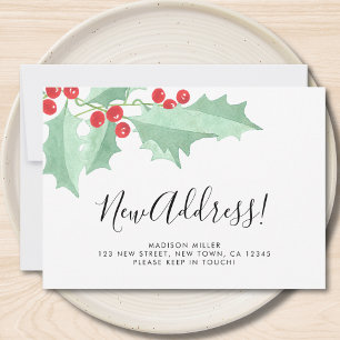 Faire-part Nouvelle Adresse de Noël Déménagement