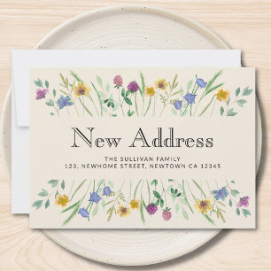 Faire-part Nouvelle Adresse Florale Démenagement