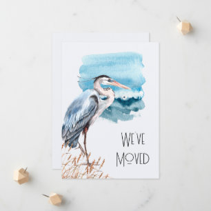 Faire-part Nouvelle adresse Great Blue Heron Waterfront Movin