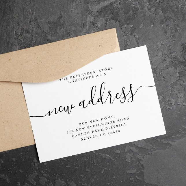 Faire-part Nouvelle adresse moderne nous avons déménagé (Créateur téléchargé)