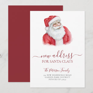 Faire-part Nouvelle adresse Noël déménagement