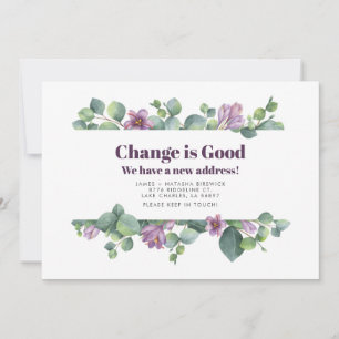 Faire-part Nouvelle adresse résidentielle Eucalyptus Moving