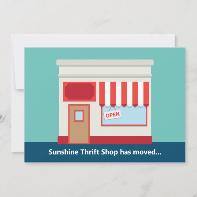 Faire-part Nouvelle boutique Cute Grand Opening ou déménageme (Devant)