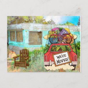Faire-part Nouvelle carte postale d'adresse