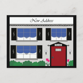 Faire-part Nouvelle carte postale d'adresse