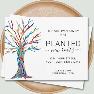 Faire-part Nouvelle carte postale d'annonce de déménagement a