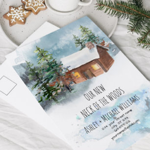 Faire-part Nouvelle carte postale d'annonce de déménagement N