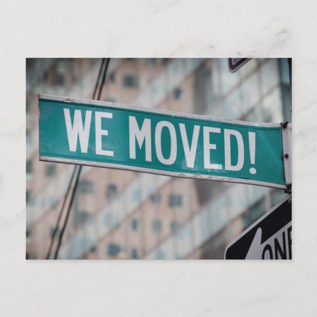 Faire-part Nouvelle Carte Postale de Changement d'Adresse (Devant)