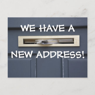Faire-part Nouvelle Carte Postale de Changement d'Adresse