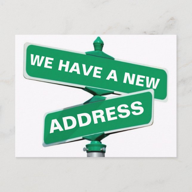 Faire-part Nouvelle Carte Postale de Changement d'Adresse (Devant)