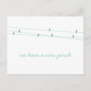 Faire-part Nouvelle carte postale de changement d'adresse Tea
