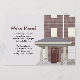 Faire-part Nouvelle construction - Nous avons déménagé la Fai