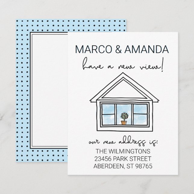 Faire-part Nouvelle fenêtre d'affichage que nous avons déplac (Devant / Derrière)