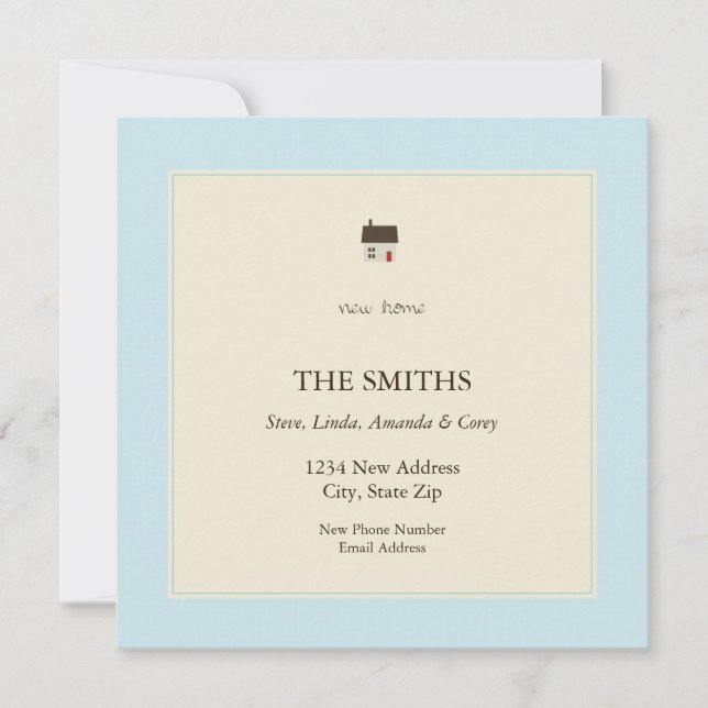 Faire-part nouvelle maison (Devant)